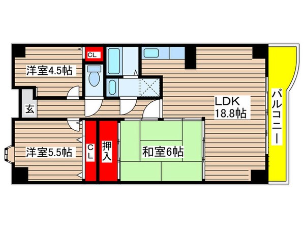 アメニティ雁道の物件間取画像